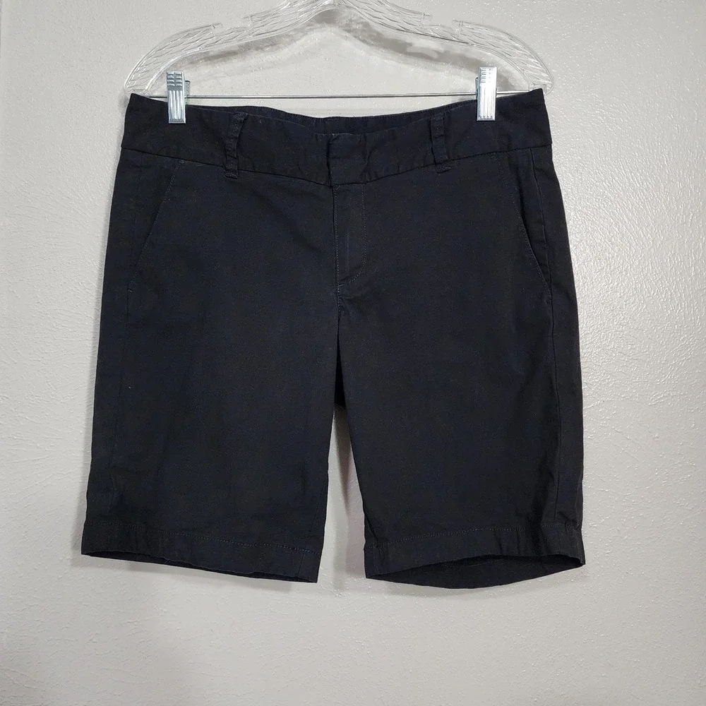 J Crew Women's‎ Shorts Black Frankie Stretch Size 6 Chino